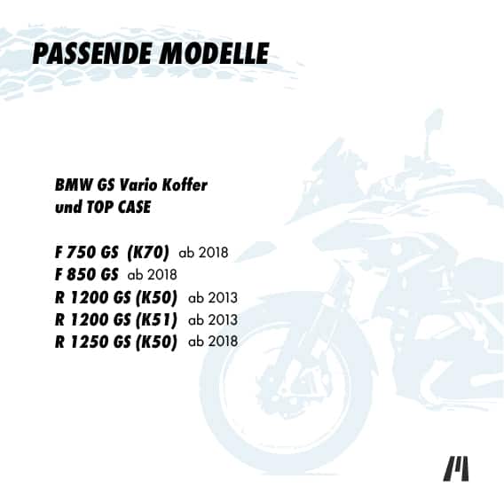 Bolsas interiores para maletas laterales Vario y maleta trasera Vario BMW |  BMW F 750 GS | BMW F 850 GS | BMW R 1200 GS | BMW R 1250 GS