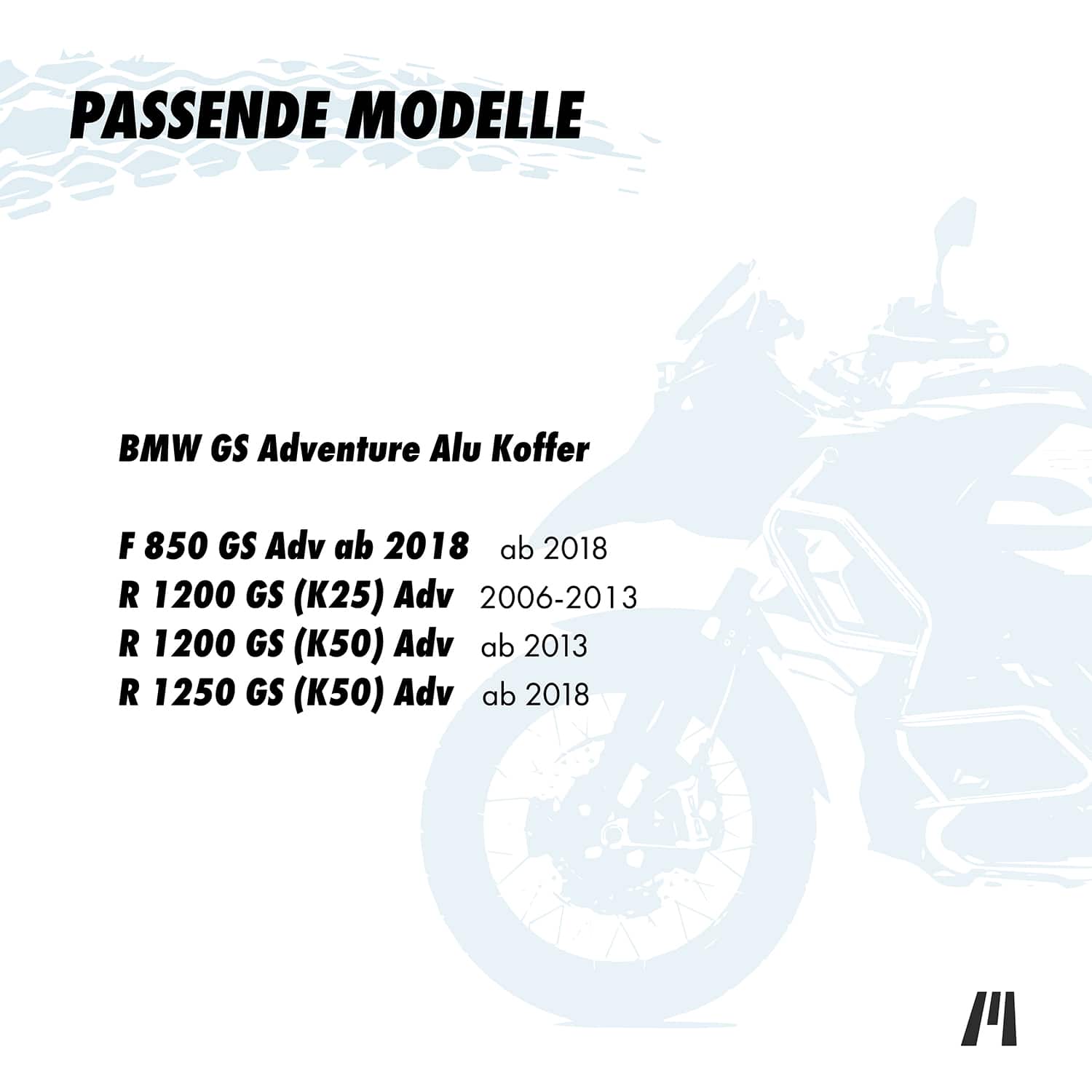 Bolsas interiores para maletas laterales de aluminio BMW GS | BMW F 850 GS  | BMW R 1200 GS | BMW R 1200 GS-LC | BMW R 1250 GS-LC
